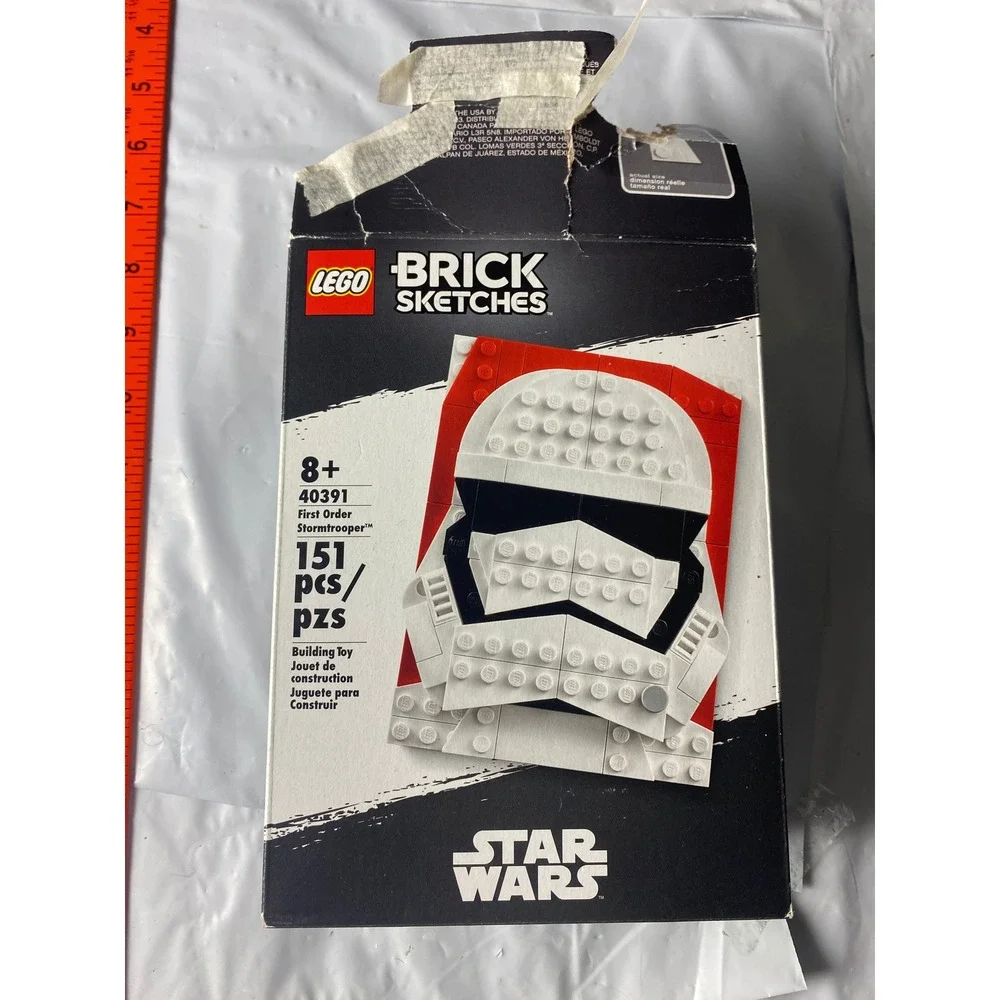LEGO Star Wars Brick Sketches 40391 First Order Stormtrooper Built Box - Picture 10 of 12